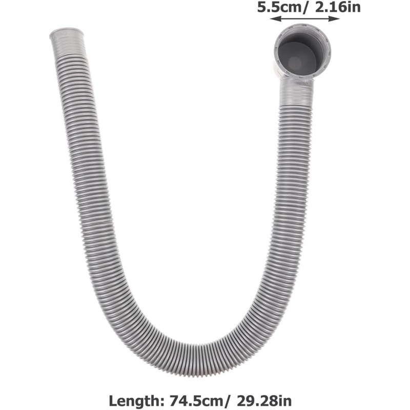 COOLHIYA Flexible Bathtub Drain Pipe Plastic Tub Drain Accessory for