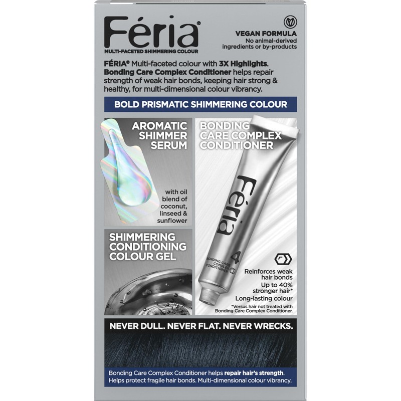 L'Oreal Paris Feria Multi-Faceted Shimmering Permanent Hair Color, 21 Starry