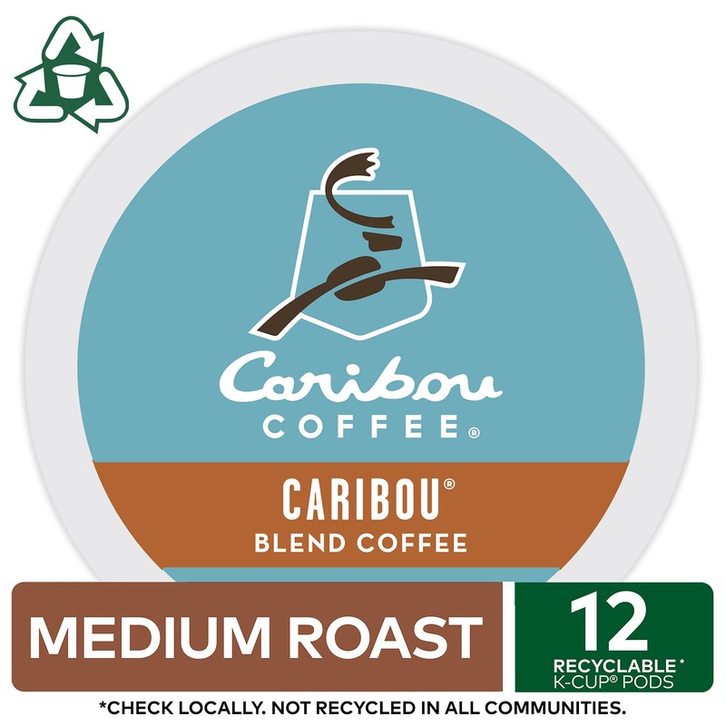 Caribou Coffee Caribou Blend Keurig Single-Serve K-Cup Pod, Medium Roast