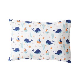 Bunnikins & Clover Toddler Pillows with Pillowcase, 13"x18" Soft Cotton Kid Pillows for Sleeping, Bedding Small Pillow for Boys and Girls Aged 2-5 Years