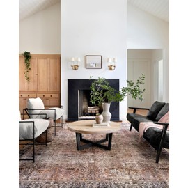 Loloi Chris Loves Julia Jules Collection JUL-02 Terracotta/Multi 7'-6'' x 9'-6'', .13" Pile Height, Area Rug