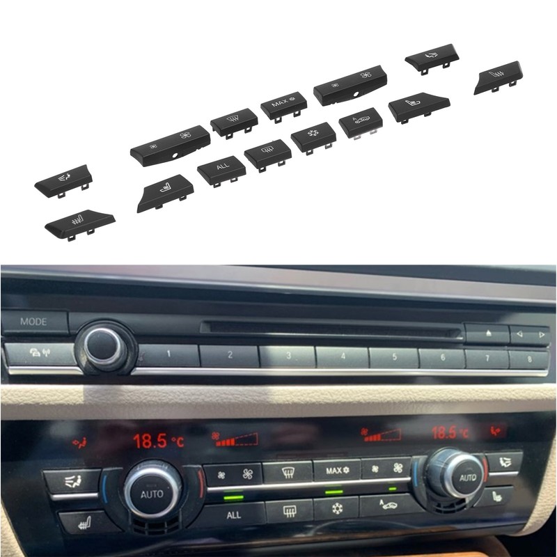Air Conditioning Panel Buttons A/C Heater Switch Cap 61319313924 Replacement