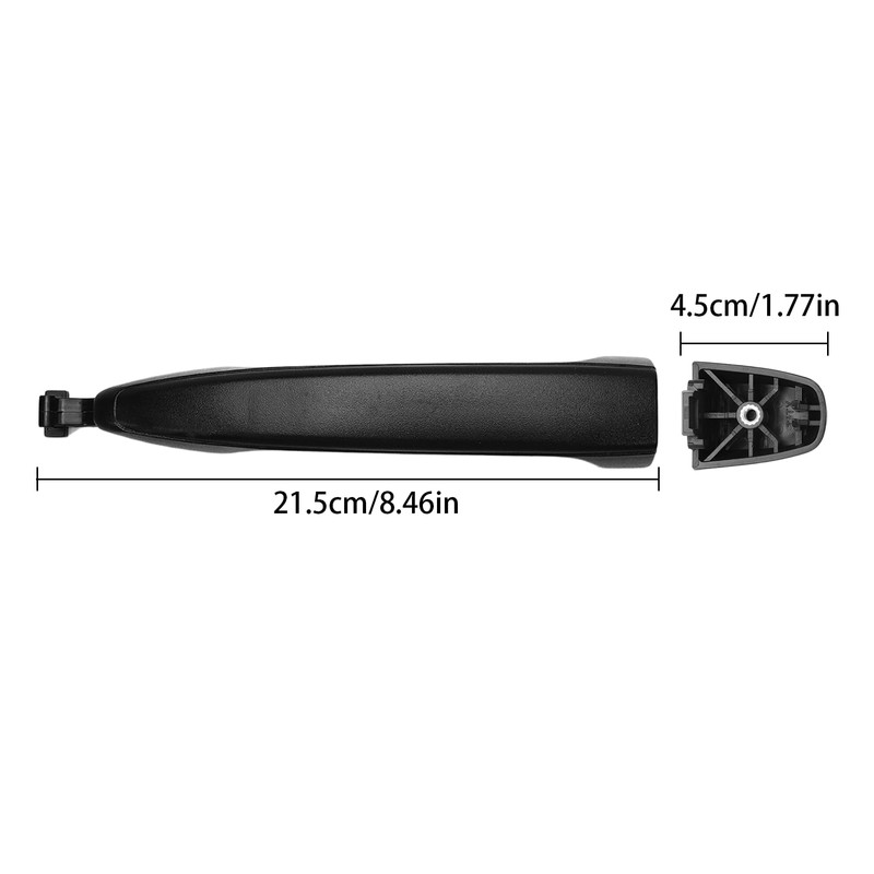 KASturrboo 4 Pack Exterior Outside Door Handle Set for 2003-2009