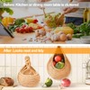 Pack of 2 Hanging Fruit Baskets, Braided Hanging Basket Kitchen