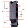 HolsterSmith [1 Pack] Molle Compatible Locking Belt Clip – Adjustable