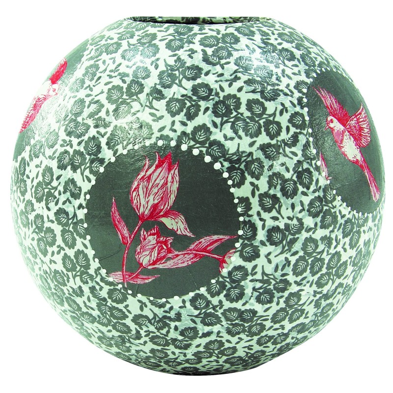 Décopatch HD004O Paper Mache Ball Flower Vase 11 x 11