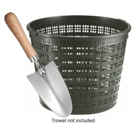 Little Giant UPB-R9-PW Round Aquatic Plant Basket for Ponds, 9.3 inches in Diameter x 5.20 inches high, Black, 566553