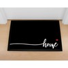 MoonWorks® Doormat with Lettering Home Heart Home Non-Slip & Washable