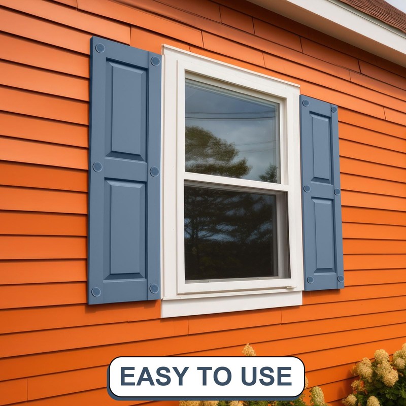 Blulu 36 Pcs 3 Inch Vinyl Shutter Fastener Window Panel