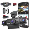 VROAVIE R4-RD Dash Cam, 360 Degree 4-Channel Car Camera Front