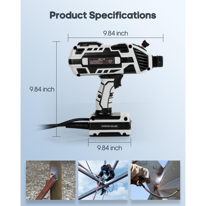Handheld Welder Machine, 110V Portable Welding Machine with IGBT Inverter