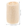 FOMIYES 8pcs Natural Loofah Sponge Pads Lightweight Exfoliating Body Scrubber