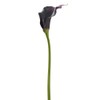 SilksAreForever 24"" Calla Lily Silk Flower Stem -Eggplant (Pack of