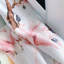 FAIRYGATE Silk Scarves Women's Lightweight Silk Scarf Faux Silk Scarf Scarf Gift Women, D43026