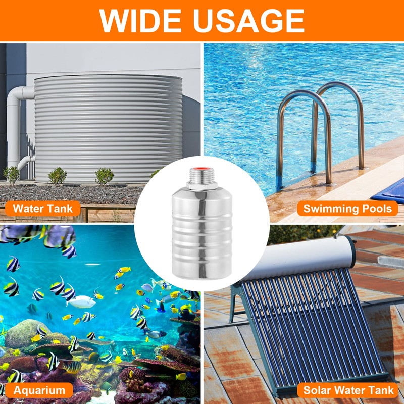 Control Float Valve, Stainless Steel Automatic Water Level Control Valve,