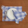 Solino Home Checkered Linen Placemats 14 x 19 Inch -