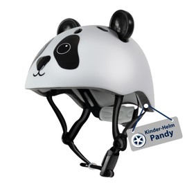 HUDORA Kinderhelm Pandy - Bequemer Kleinkind-Helm in XXS - Sicherer Fahrradhelm mit süßem Panda-Motiv - Hochwertiger Kinder-Helm für Mädchen & Jungen - Ideal für Laufrad / Scooter & Fahrrad