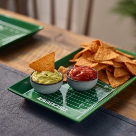 40YARDS American Football Playing Field Plate, Serving Plate Made of Ceramic, for Burgers, Fries & More