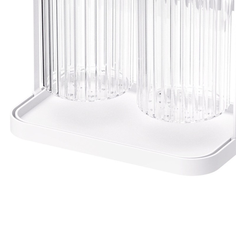 Utensil Holder Organizer for Countertop Chopstick Drainage Box 2 Divided