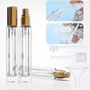 seafulee 5Pcs 10ML Glass Perfume Bottle Set With Dispenser Tool,