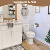 Farmhouse Toilet Paper Holder with Galvanized Metal& Black Metal -