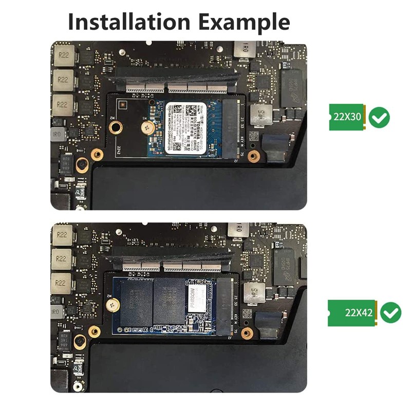 Nockchawon Replacement M.2 NVME SSD Convert Adapter Card Upgrade for