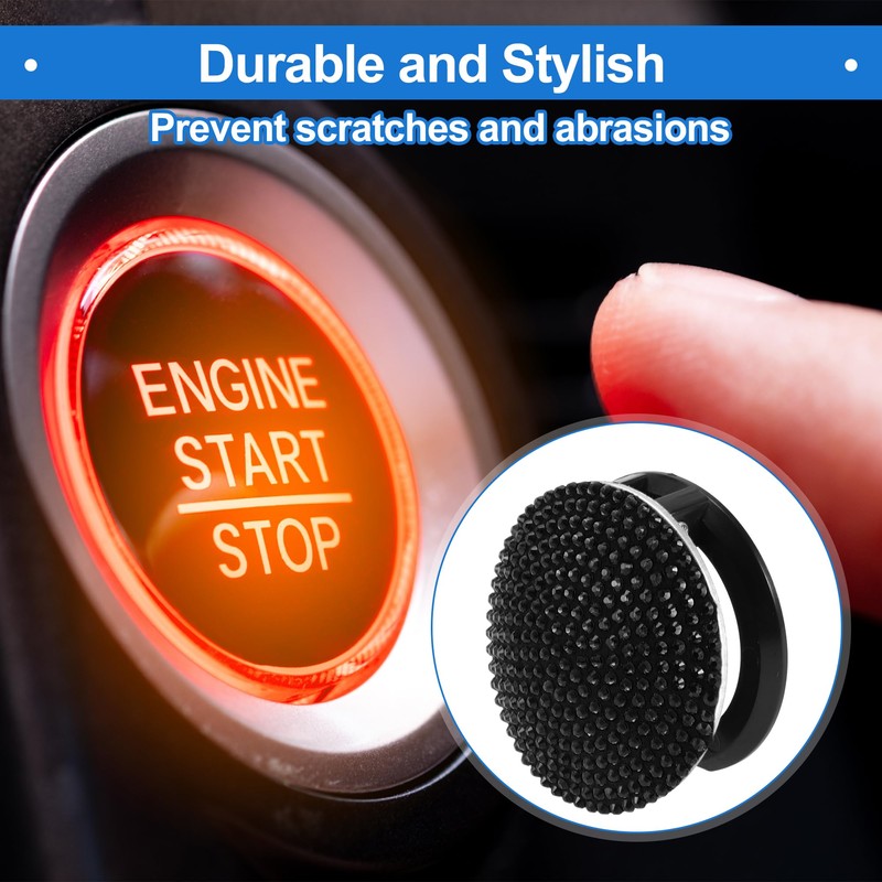 VekAuto Car Push Start Button Cover, Engine Push Button Protection