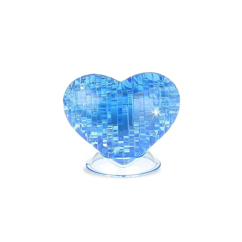 BTYYIHEX 3D Crystal Heart Puzzle,Crystal Puzzle Brainteasers for Puzzlers Ages