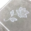 Senko Lacy Rose Paper Holder Cover, Gray, Rose, Embroidery, Elegant,