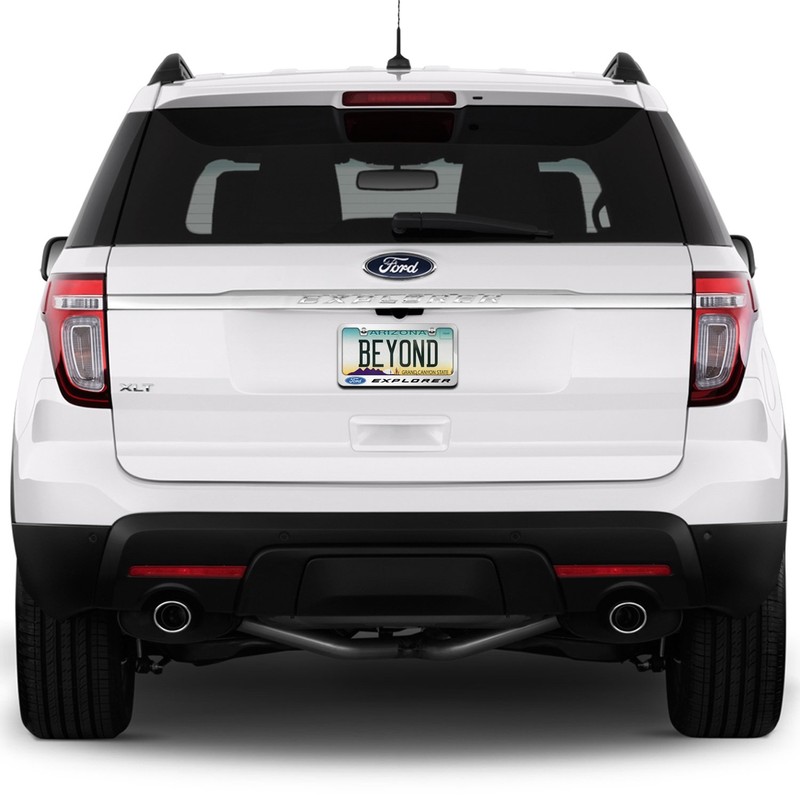 iPick Image for - Ford Explorer Mirror Chrome Metal License