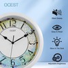OCEST 13-inch Night Light Wall Clock, Silent & Adjustable Brightness