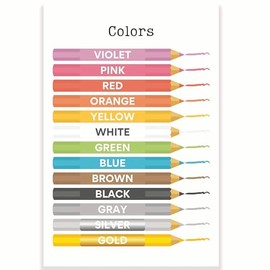 Colors Classroom Poster - Learning Colors - PreK Kindergarten - Elementary School - Art Class Poster - 12 x 18 Inch - Classroom Decor - Classroom Must Haves - Back To School Decor - CPS0222