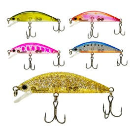 ルナヒサノ ルアー シンキングミノー55S 全5色 STORMY LURE'S 55mm 4.6g プラグ (クリアピンクヤマメ)