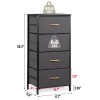 Segawe Fabric Storage Tower with 4 Drawers Tall Chest of