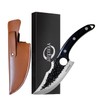 Cuchillo Forjado a Mano Vikingo，Yeeclot Martillado Cuchillos Chef De Cocina