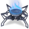 CAFELITE Backpacking Stove, 15000 BTU Windproof Camp Burner, 39.4" Hose