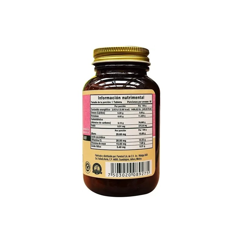 Biofolic-400 C60 Tab Ácido Fólico, Vitamina C, Hierro