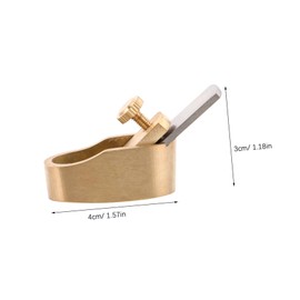 Abaodam Mini Brass Thumb Planer Tool for Violin Making Precision Woodworking Hand Plane Durable Instrument Part for Fine Crafting Ergonomic Design for Easy Handling