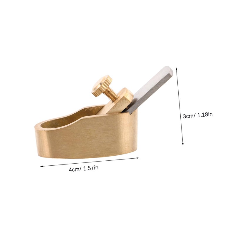 Abaodam Mini Brass Thumb Planer Tool for Violin Making Precision