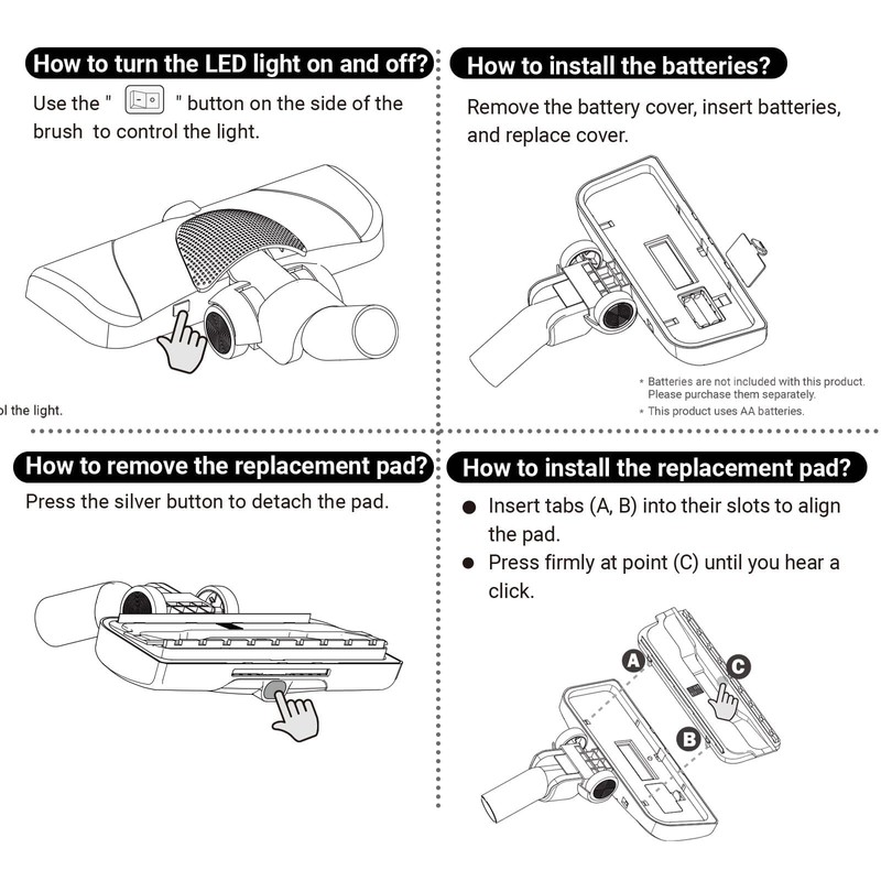 EZ SPARES Compatible with Miele,Vacuum Brush Head Replacement for Miele
