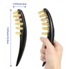 FERCAISH Ox Horn Massage Comb for Back, Neck, Eyes and