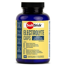 Saltstick Electrolyte Caps, Buffered Electrolyte Salts, 100 Capsules