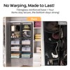 ALLTIDYUP Grey 5-Tier Hanging Closet Storage Organizer - Space-Saving Dual-Row