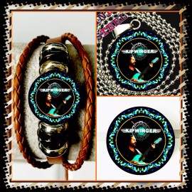 WINGER ROCK BAND  SET OF THREE  BRACELET NECKLACE PIN