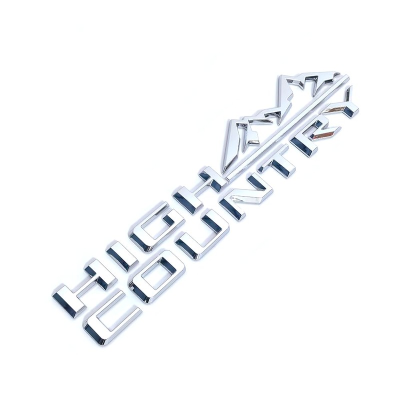 2pack OEM High Country Emblems 3D Letters Side Badge Compatible