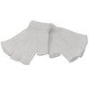 1 Pair of Adults Unisex Fingerless Gloves [White]