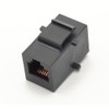 RiteAV Black RJ11/RJ12 Telephone Keystone Jack Female to Female