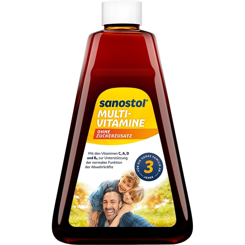 Sanostol Multivitamins No Added Sugar Juice, 460 ml Solution