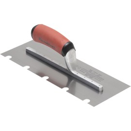 Marshalltown 5776SSD 12 x 4 1/2 SS Notched Trowel with 1/2 x 1/2 x 2-Inch U Durasoft Handle