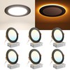 Amico 6 Pack Black 6 Inch 5CCT LED Recessed Ceiling